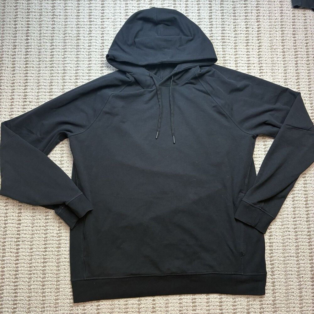 Lululemon City Sweat Hoodie Thermo Pullover Stretch Mens XL Black Gym Workout